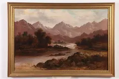 H. Williams, Scottish Highlands, Oil on canvas