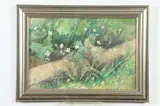 Robert Sudlow, Woodland Flowers, Oil on canvas