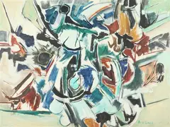 Roger Vilder, Black Sun, Oil on canvas