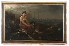Hans Johann Baptist, Evening Serenade, Oil on canvas