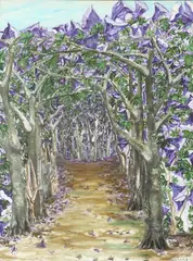 Walter Treilas, Primavera, Oil on canvas