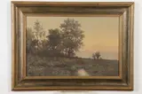 P. Perrin, Summer Landscape, Watercolor