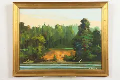 Ross M. Merrill, Landscape, Oil on board