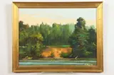 Ross M. Merrill, Landscape, Oil on board