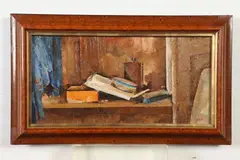 Table Top Still Life by François Marie Anthonioz, Oil on panel, sold Apr 2020