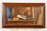 François Marie Anthonioz, Table Top Still Life, Oil on panel