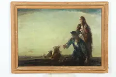 Vernon Ward, A New Star in the East, Oil on board