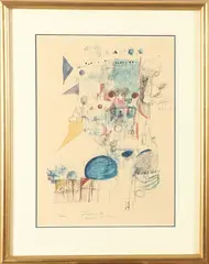 Madeleine Pyk, Trieste, Mixed media on paper