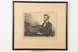 S. J. Woody, Portrait of Lincoln, Lithograph