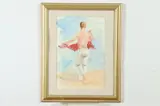 Henry Scott Tuke, Male Figure on Beach, Watercolor