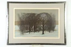 Robert Randall Burkert, December Woods, Color serigraph