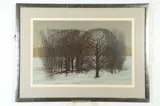 Robert Randall Burkert, December Woods, Color serigraph