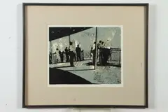 Jack Perlmutter, The End of the Parade, NOON SHADOWS and FERRY, each signed, noted and titled in pencil lower margin