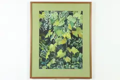 Grape Vines by Diana C. Sines, Watercolor, sold Jun 2020