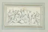 Old Master, MERCURY WITH FIGURES, pen and ink, MERCURY WITH FIGURES, pen and ink