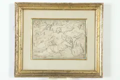 Old Master Drawing, Figures, Ink drawing