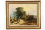 Woodsman by English School, WOODSMAN, oil on canvas, sold Jun 2020