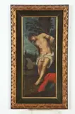 Continental School, Death of St, SEBASTIAN, oil on panel