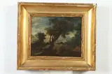 Landscape with Figures by Continental School, LANDSCAPE WITH FIGURES, oil on copper, sold Jun 2020