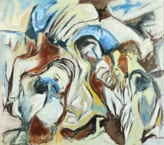 Roger Vilder, Faces, Oil on canvas