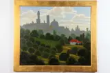 J. Thomas Soltesz, Wine Country, Oil on canvas