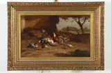 Eugène Rémy Maes, Poultry in a Farmyard, Oil on panel