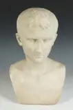 Antonio Piazza, Bust of Julius Caesar, Marble - Height: 16 1/2 in. x 10 1/2 in