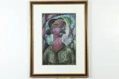 William Tolliver, Portrait of Woman, Oil pastel