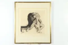 Käthe Kollwitz, Tod Und Frau, Etching