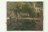 Rudolf Bechstein, Munich Garden, Oil on canvas