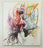 Lucho Ross, Priscila, Acrylic on canvas
