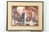 Robert Lebrun, Cityscape, Oil on canvas
