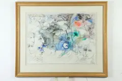 Jean Camberoque, La Pide Aux Lamparos, Ink and watercolor