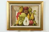 Philippe Augé, Still Life with Fruit, Oil on board