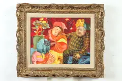 Joan Erbe, Holding Court, Oil on canvas