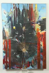 Fernando Marciso Lupez, Metropolis 3001, Acrylic on canvas