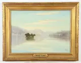 Alexander Scott, Kandy Lake, Oil on canvas