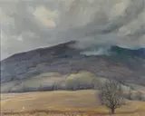 Edwin Burrage Child, Mountain Landscape, Oil on canvas in "as is" condition