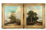G. A. Turner, LANDSCAPE WITH FIGURES: PAIR, each signed and dated 1843 lower right, Oil on canvas
