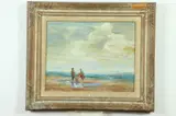 Eugeniusz Dobosiewicz, Along the Shore, Oil on canvas