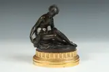 Etienne Falconnet, Seated Nude, Bronze