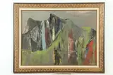 Reuben Tam, Haena Mountains, Oil on board