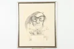 David Levine, Untitled, PORTRAIT OF STANLEY BOSWORTH, signed and dated '73 in pencil lower margin