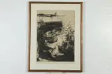 Norman Arthur Bate, Mousehole Mole, Etching