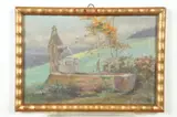 The Well by American School, Oil on tin, sold Jul 2020