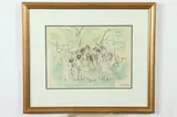 Aaron Sopher, Bryn Mawr Fair, Pen and ink with watercolor