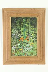 John Armond Bryans, Butterfly Weed, Oil on board