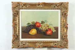 Jean Cordain, Still Life with Fruit, Oil on canvas