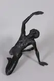 American School, Black Female Dancer, Bronze with black patina
