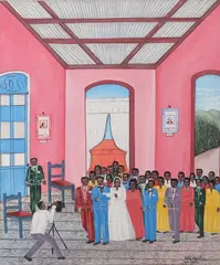 Eddy Myrthil, The Wedding, Oil on canvas